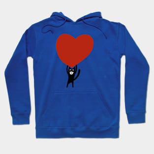 Valentine cat Hoodie